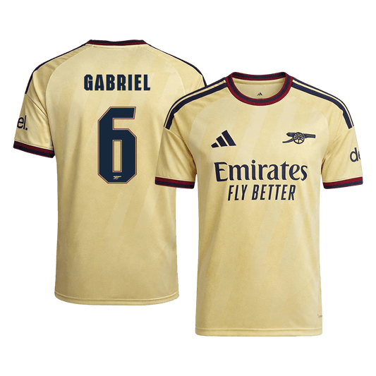 GABRIEL #6 Arsenal Third Maillot 2026/27 Jaune Joueur - UCL