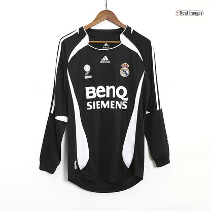 SERGIO RAMOS #4 Retro Real Madrid Uit Thuisshirt Lange Mouwen 2006/07